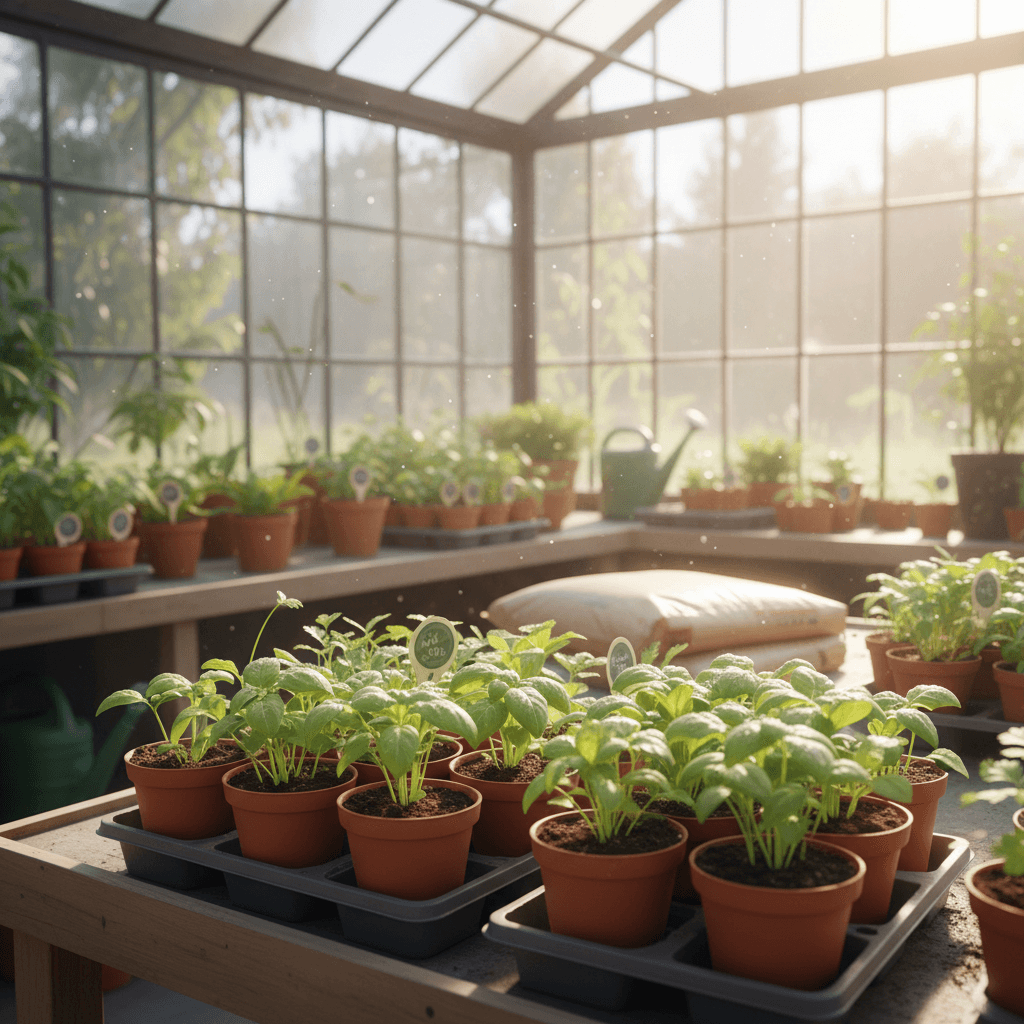 Herb seedlings